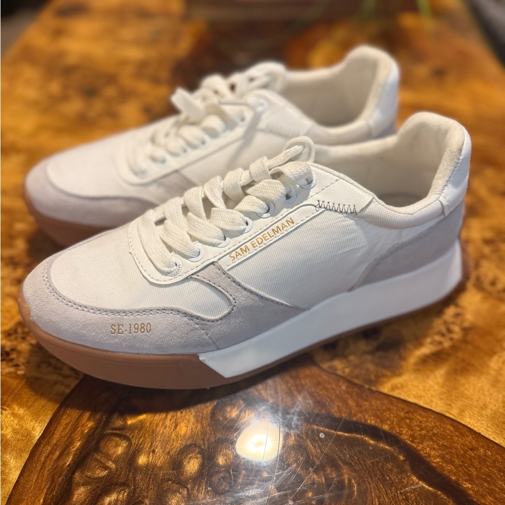 Layla Suede and Nylon Retro Sneakers